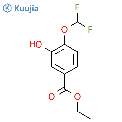 ethyl 4-(difluoroMethoxy)-3-hydroxybenzoate structure
