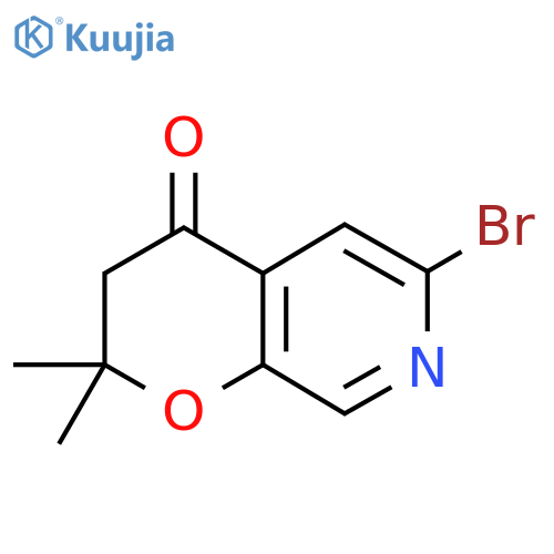 6-bromo-2,2-dimethyl-2H,3H,4H-pyrano[2,3-c]pyridin-4-one structure