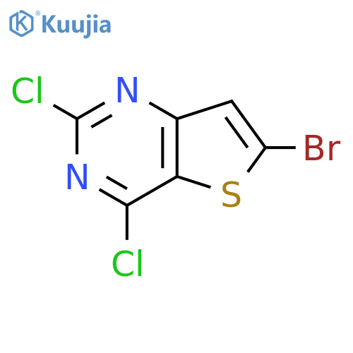 6-bromo-2,4-dichloro-thieno[3,2-d]pyrimidine structure