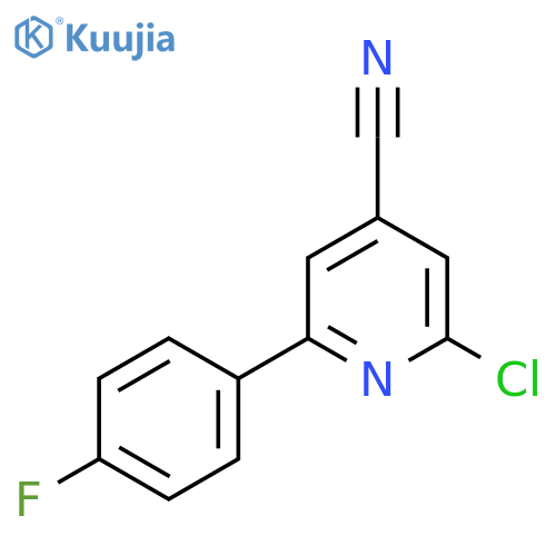 2-Chloro-6-(4-fluoro-phenyl)-isonicotinonitrile structure
