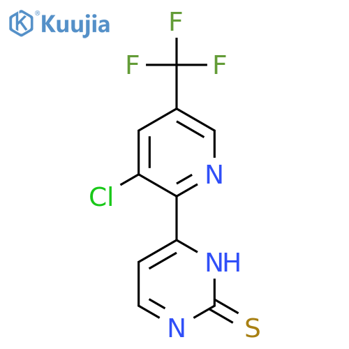 4-(3-Chloro-5-trifluoromethyl-pyridin-2-yl)-pyrimidine-2-thiol structure