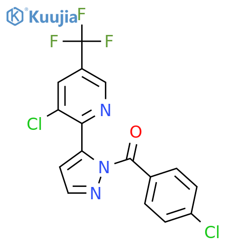 (4-Chloro-phenyl)-[5-(3-chloro-5-trifluoromethyl-pyridin-2-yl)-pyrazol-1-yl]-methanone structure