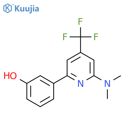 3-(6-Dimethylamino-4-trifluoromethyl-pyridin-2-yl)-phenol structure