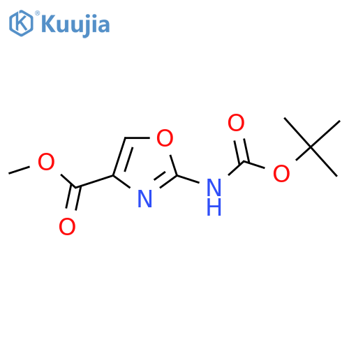 2-Tert-Butoxycarbonylamino-oxazole-4-carboxylic acid methyl ester structure