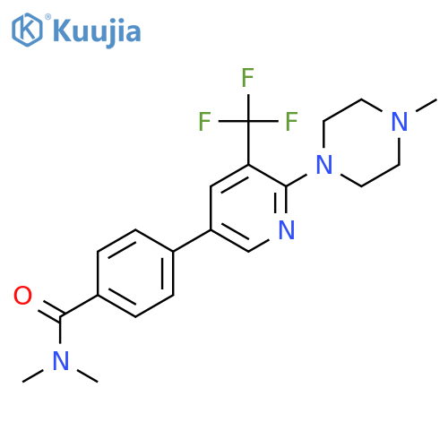 N,N-Dimethyl-4-[6-(4-methyl-piperazin-1-yl)-5-trifluoromethyl-pyridin-3-yl]-benzamide structure