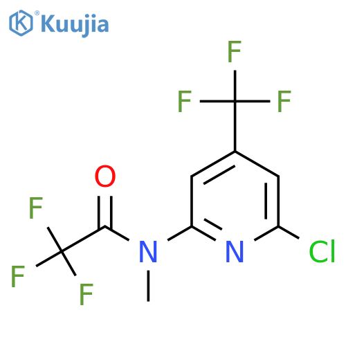 N-(6-Chloro-4-(trifluoromethyl)pyridin-2-yl)-2,2,2-trifluoro-N-methylacetamide structure