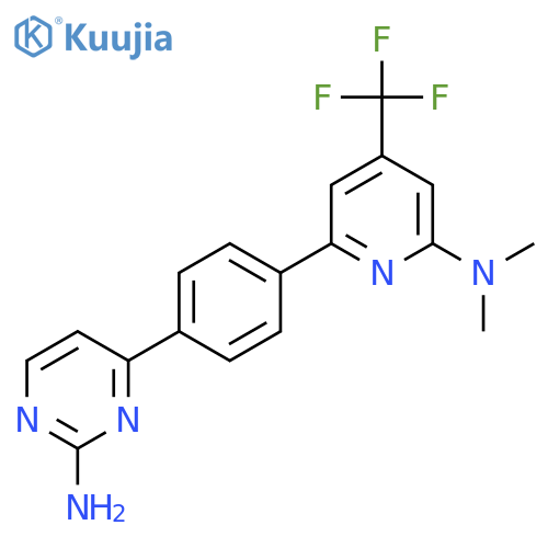 4-[4-(6-Dimethylamino-4-trifluoromethyl-pyridin-2-yl)-phenyl]-pyrimidin-2-ylamine structure