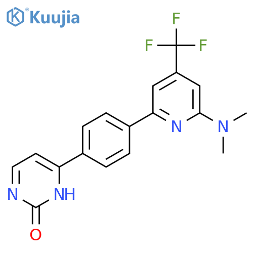4-[4-(6-Dimethylamino-4-trifluoromethyl-pyridin-2-yl)-phenyl]-pyrimidin-2-ol structure
