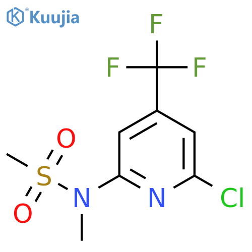 N-(6-Chloro-4-(trifluoromethyl)pyridin-2-yl)-N-methylmethanesulfonamide structure