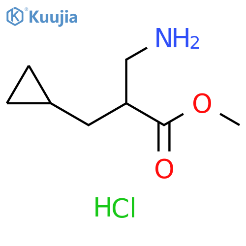 methyl 3-amino-2-(cyclopropylmethyl)propanoate hydrochloride structure