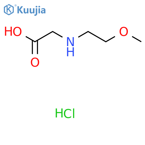 2-(2-methoxyethyl)aminoacetic acid hydrochloride structure