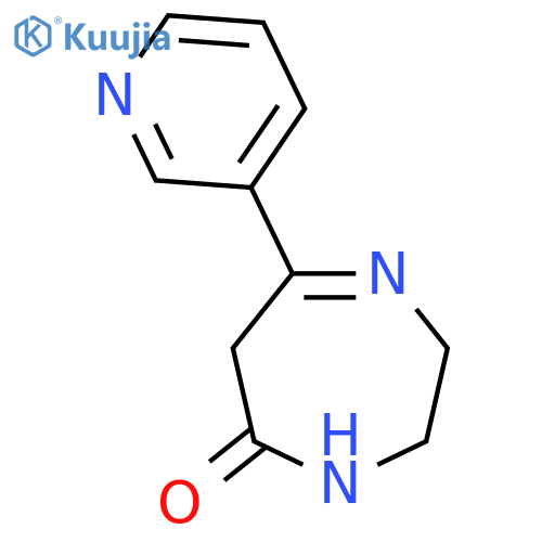 5-(Pyridin-3-yl)-2,3,6,7-tetrahydro-1H-1,4-diazepin-7-one structure