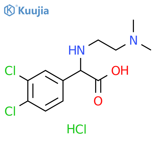 2-(3,4-dichlorophenyl)-2-{2-(dimethylamino)ethylamino}acetic acid dihydrochloride structure