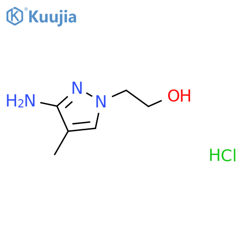 2-(3-amino-4-methyl-1H-pyrazol-1-yl)ethan-1-ol hydrochloride structure