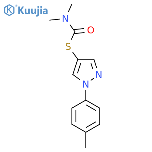 N,N-Dimethyl-1-{1-(4-methylphenyl)-1H-pyrazol-4-ylsulfanyl}formamide structure
