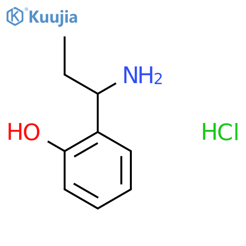2-(1-Aminopropyl)phenol hydrochloride structure