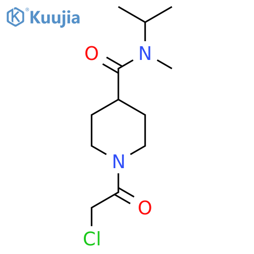 1-(2-Chloroacetyl)-N-methyl-N-(propan-2-yl)piperidine-4-carboxamide structure