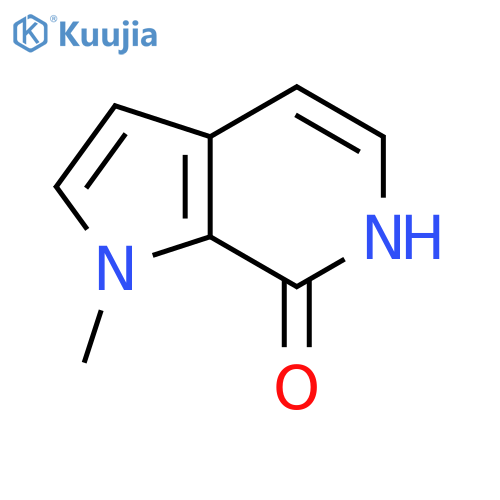 1-methyl-1H,6H,7H-pyrrolo[2,3-c]pyridin-7-one structure