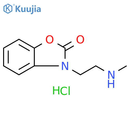 3-[2-(methylamino)ethyl]-2,3-dihydro-1,3-benzoxazol-2-one hydrochloride structure