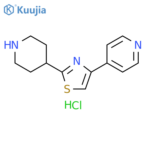 4-2-(piperidin-4-yl)-1,3-thiazol-4-ylpyridine dihydrochloride structure