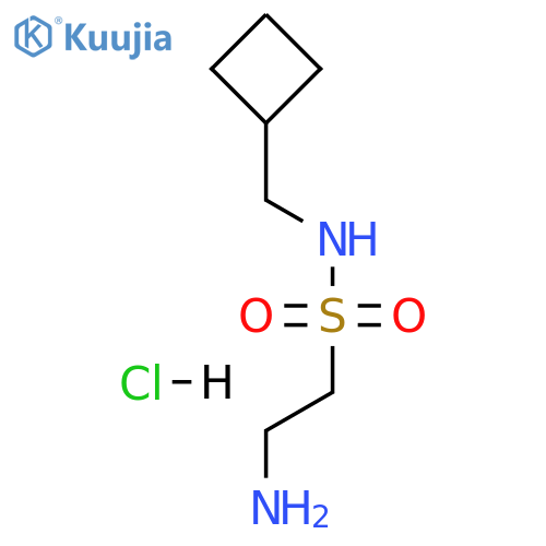 2-amino-N-(cyclobutylmethyl)ethane-1-sulfonamide hydrochloride structure