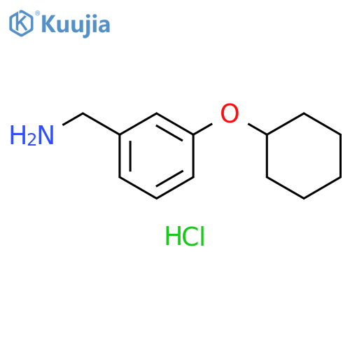 1-[3-(cyclohexyloxy)phenyl]methanamine hydrochloride structure
