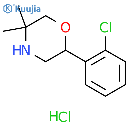 2-(2-chlorophenyl)-5,5-dimethylmorpholine hydrochloride structure