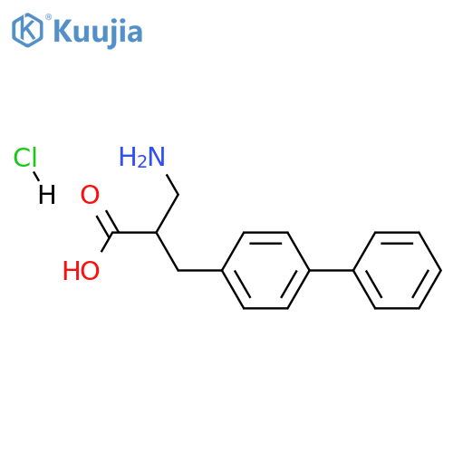 3-amino-2-(4-phenylphenyl)methylpropanoic acid hydrochloride structure