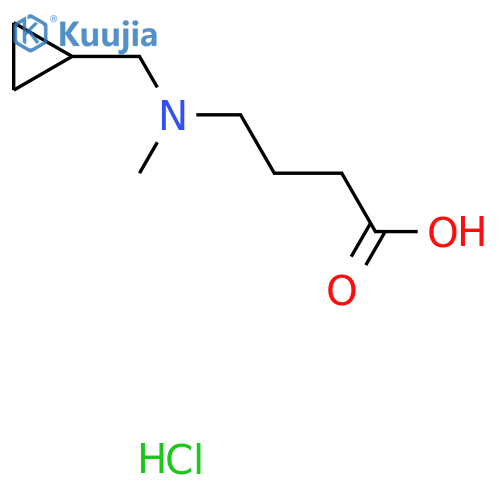 4-[(Cyclopropylmethyl)(methyl)amino]butanoic acid hydrochloride structure
