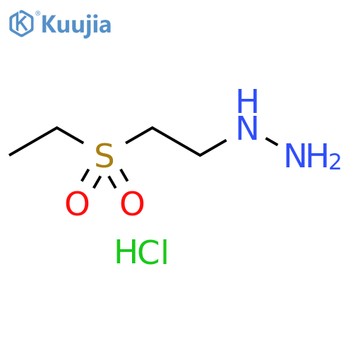 2-(ethanesulfonyl)ethylhydrazine hydrochloride structure