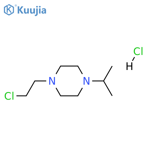 1-(2-chloroethyl)-4-isopropyl-piperazine;hydrochloride structure
