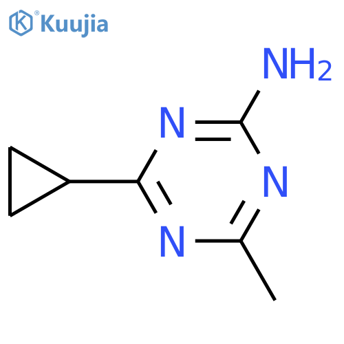 4-cyclopropyl-6-methyl-1,3,5-triazin-2-amine structure