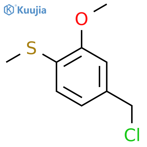 4-(Chloromethyl)-2-methoxy-1-(methylsulfanyl)benzene structure