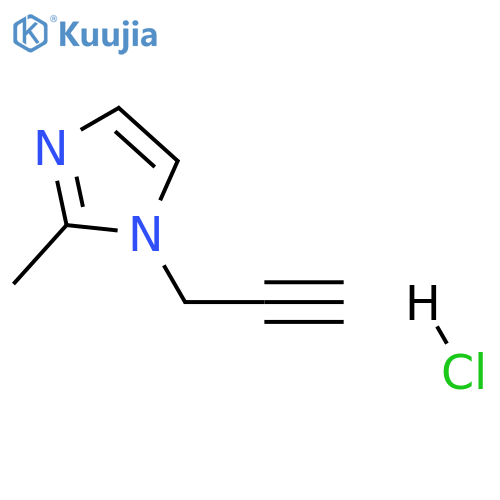 2-methyl-1-(prop-2-yn-1-yl)-1H-imidazole hydrochloride structure