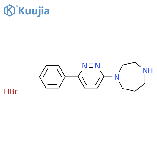 1-(6-Phenylpyridazin-3-yl)-1,4-diazepane hydrobromide structure