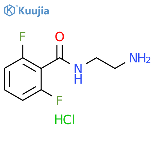 N-(2-aminoethyl)-2,6-difluorobenzamide hydrochloride structure