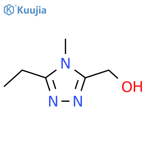 (5-ethyl-4-methyl-4H-1,2,4-triazol-3-yl)methanol structure