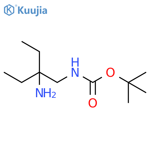 tert-butyl N-(2-amino-2-ethylbutyl)carbamate structure