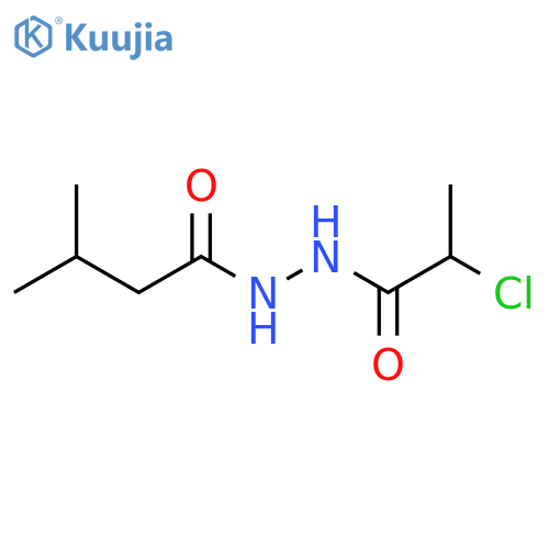 N'-(2-Chloropropanoyl)-3-methylbutanehydrazide structure