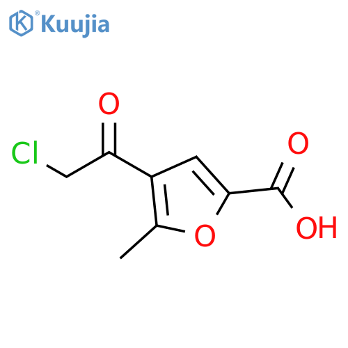 4-(2-chloroacetyl)-5-methylfuran-2-carboxylic acid structure
