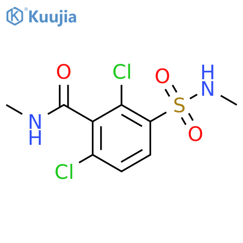2,6-dichloro-N-methyl-3-(methylsulfamoyl)benzamide structure