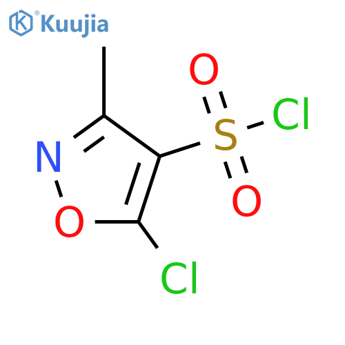 5-chloro-3-methyl-1,2-oxazole-4-sulfonyl chloride structure