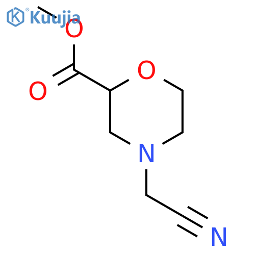 Methyl 4-(cyanomethyl)morpholine-2-carboxylate structure