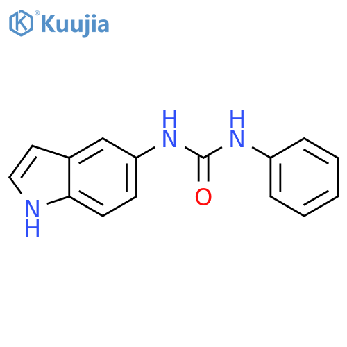 Urea, N-1H-indol-5-yl-N'-phenyl- structure
