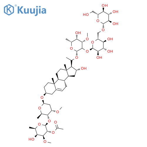 2-O-acetyl-beta-D-digitalopyranosyl-(1->4)-beta-D-cymaropyranosyl-(1->4)-beta-D-canaropyranosyl-(1->4)-beta-D-digitoxopyranosyl-(1->4)-D-oleandronic acid delta-lactone structure
