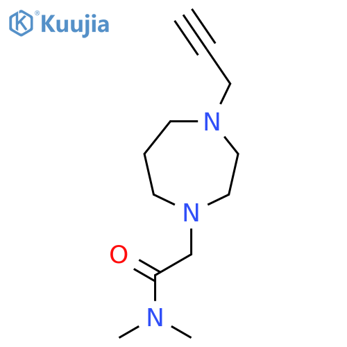 N,N-dimethyl-2-4-(prop-2-yn-1-yl)-1,4-diazepan-1-ylacetamide structure