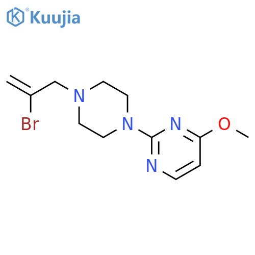 2-[4-(2-bromoprop-2-en-1-yl)piperazin-1-yl]-4-methoxypyrimidine structure