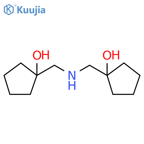 1-({(1-Hydroxycyclopentyl)methylamino}methyl)cyclopentan-1-ol structure