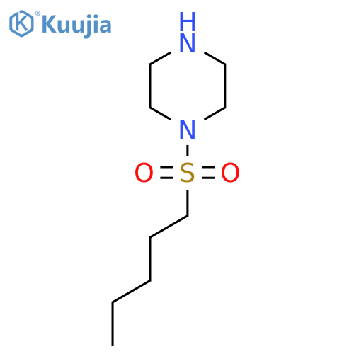 1-(Pentane-1-sulfonyl)piperazine structure