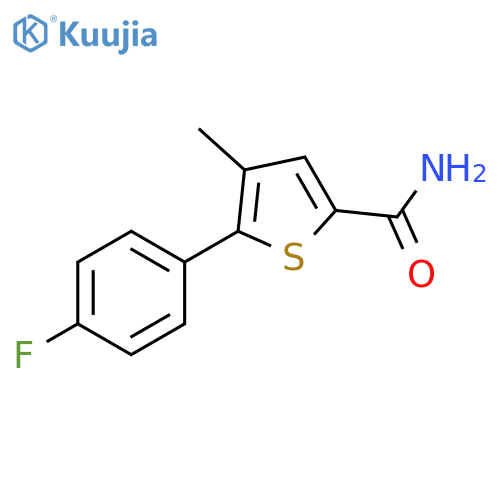 5-(4-fluorophenyl)-4-methylthiophene-2-carboxamide structure